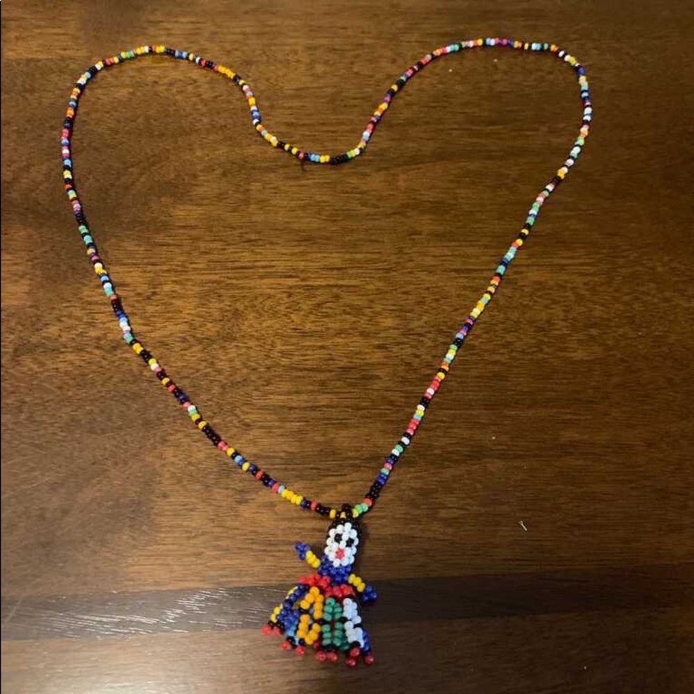Seed Beaded Doll Necklace